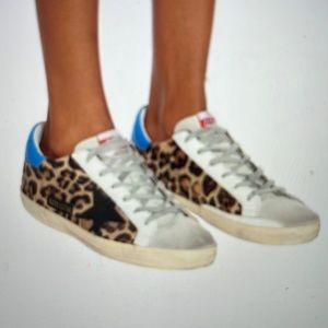 Golden Goose Superstar Snow Leopard Print sneaker